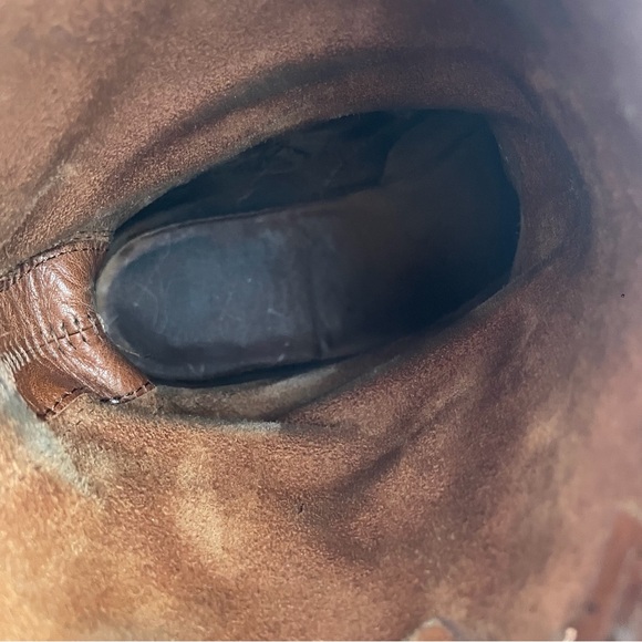 Frye Veronica Short Brown Cognac Leather Riding Boot | US 7.5 - Picture 7 of 9